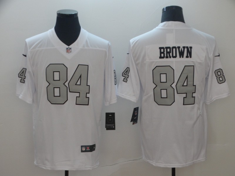 Men's Las Vegas Raiders Antonio Brown #84 White Jersey